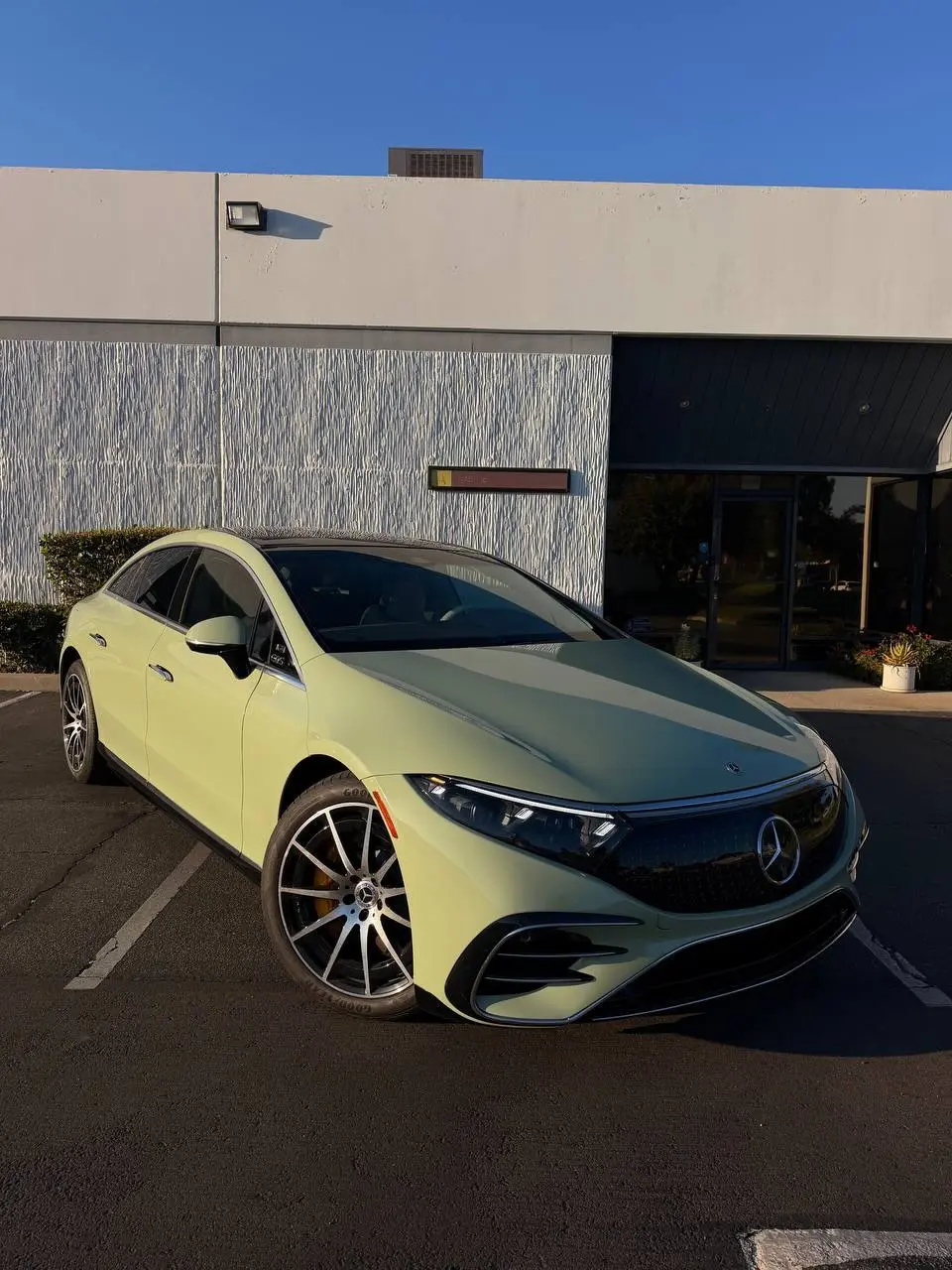 Window tint on Mercedes-Benz EQS