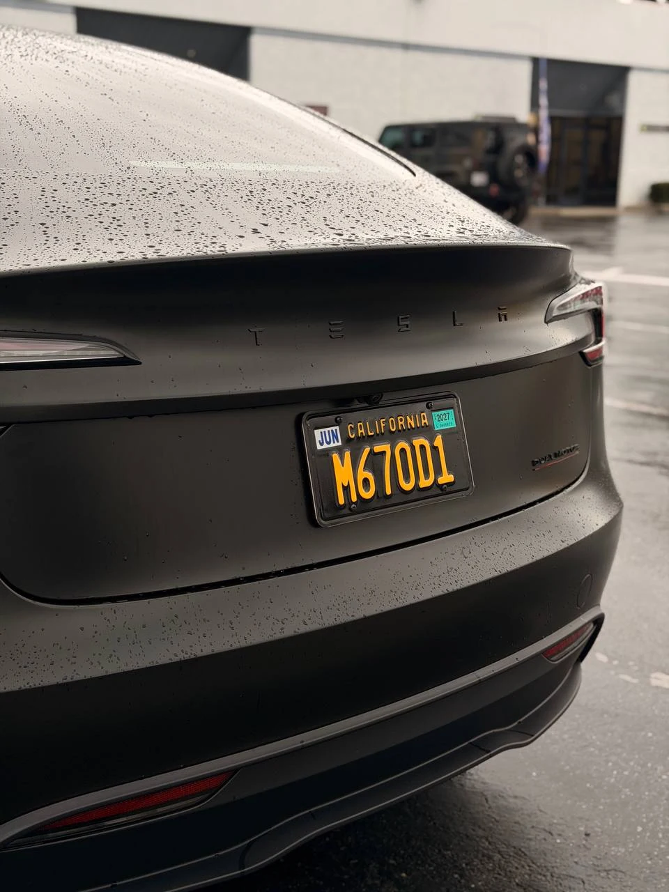 TESLA — LICENSE PLATE WRAP, photo 1